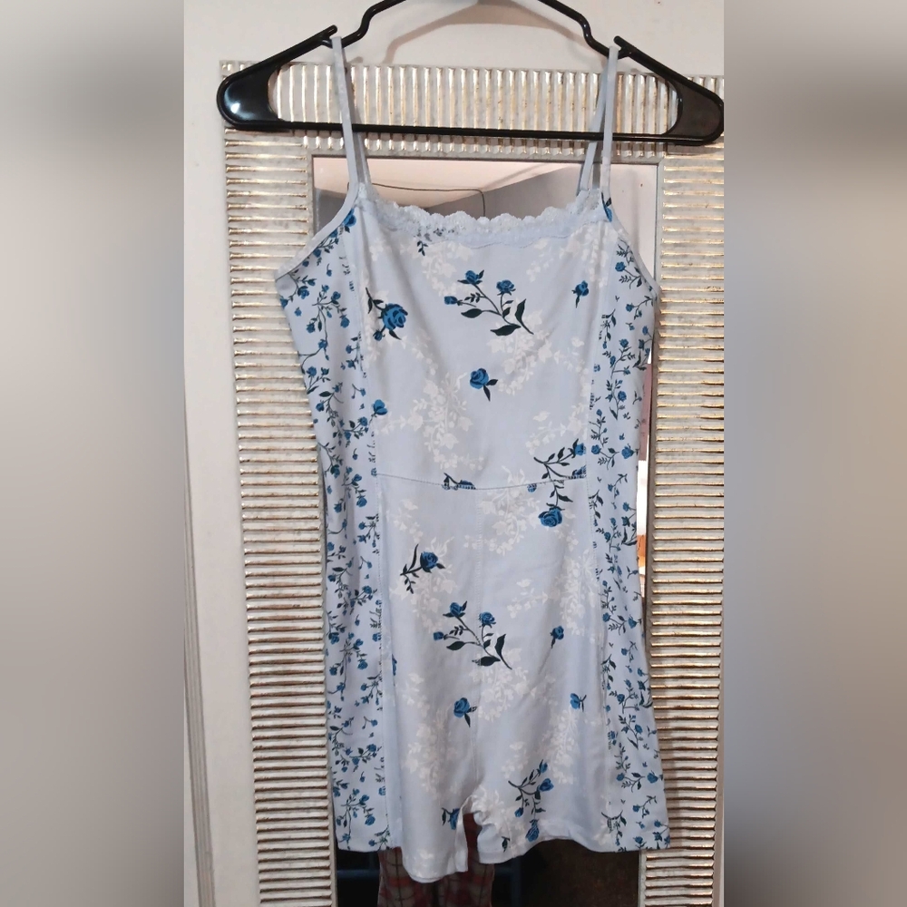 Blue Floral Onepiece by Wild Fable, Size Small L, NWT